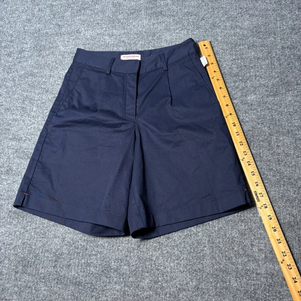 Orlebar Brown Women's Sabrina Shorts Size‎ 6 Navy Cotton Stretch